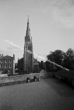 CHURCH FROM SCHOOL PLAYGROUND